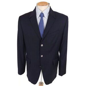 Vintage Thierry Mugler 3 Star Button Blazer Size 52 US 42 R Mens Navy